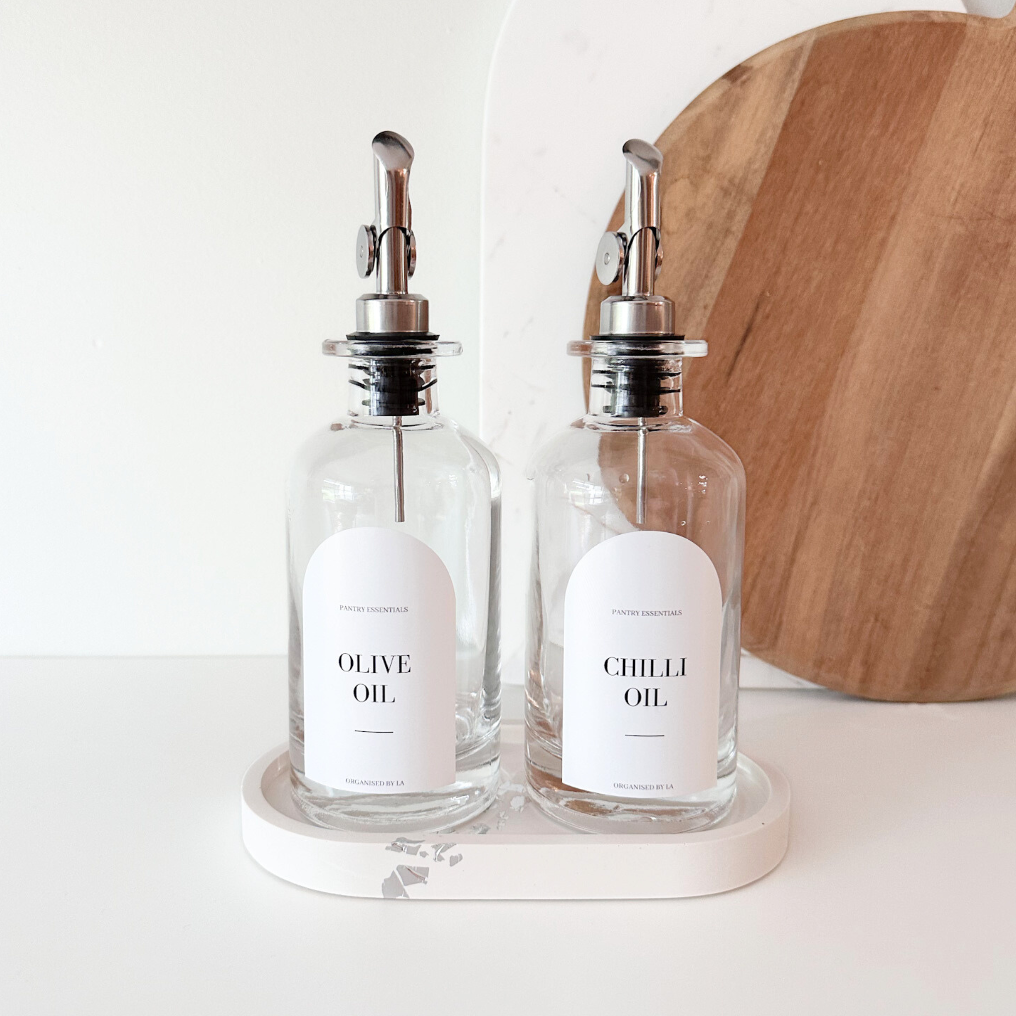 Oil Bottle Set with Custom Labels