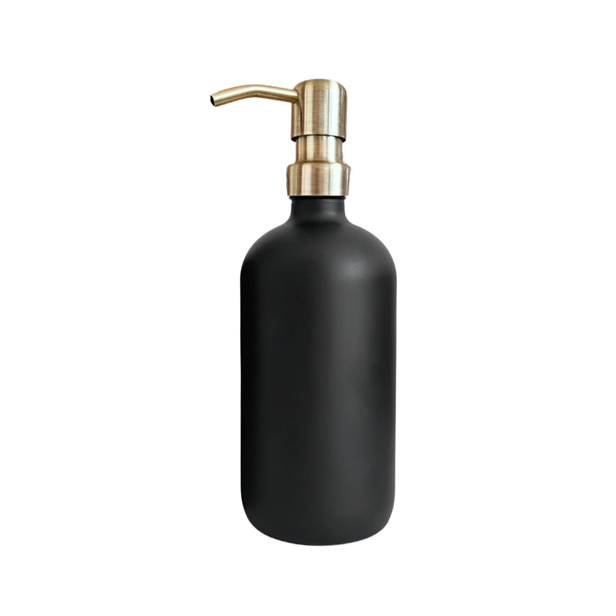 500ml Glass Pump Bottle including label various colours