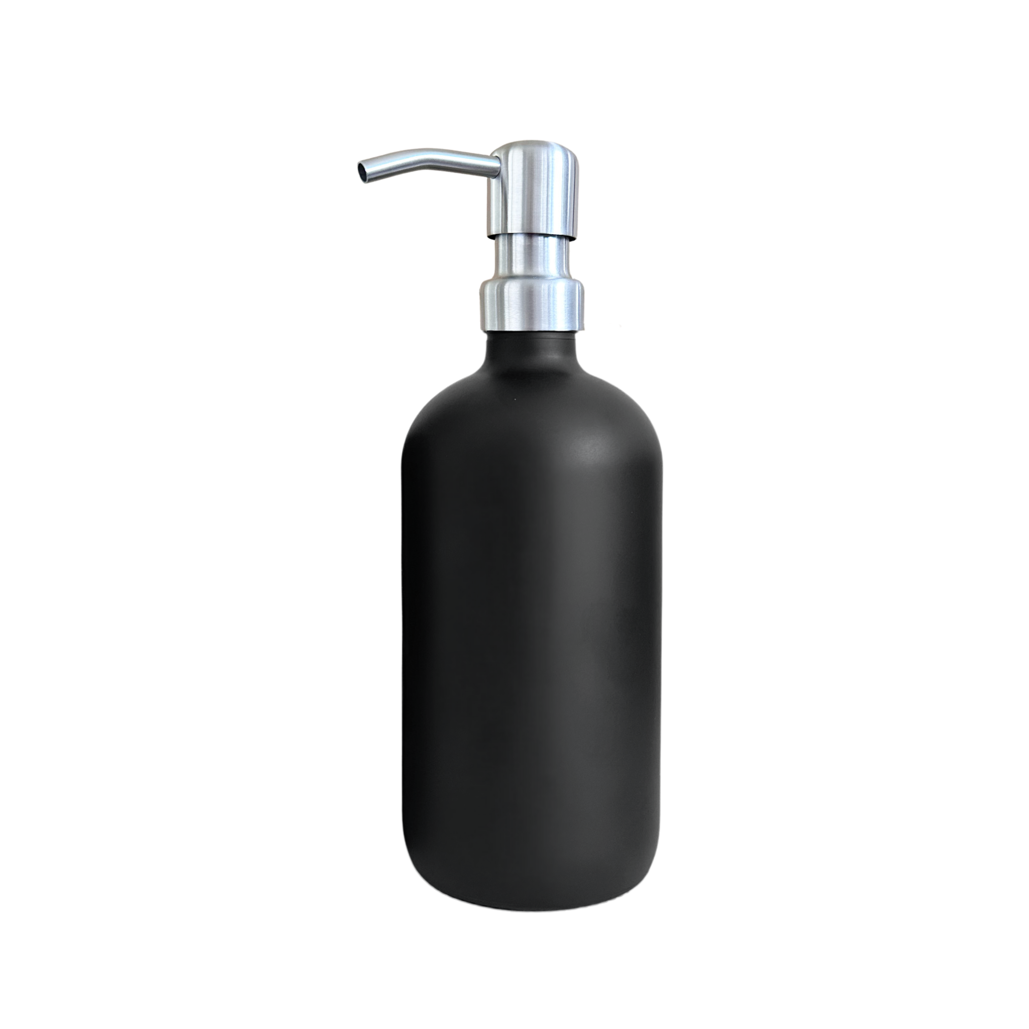 500ml Glass Pump Bottle including label various colours