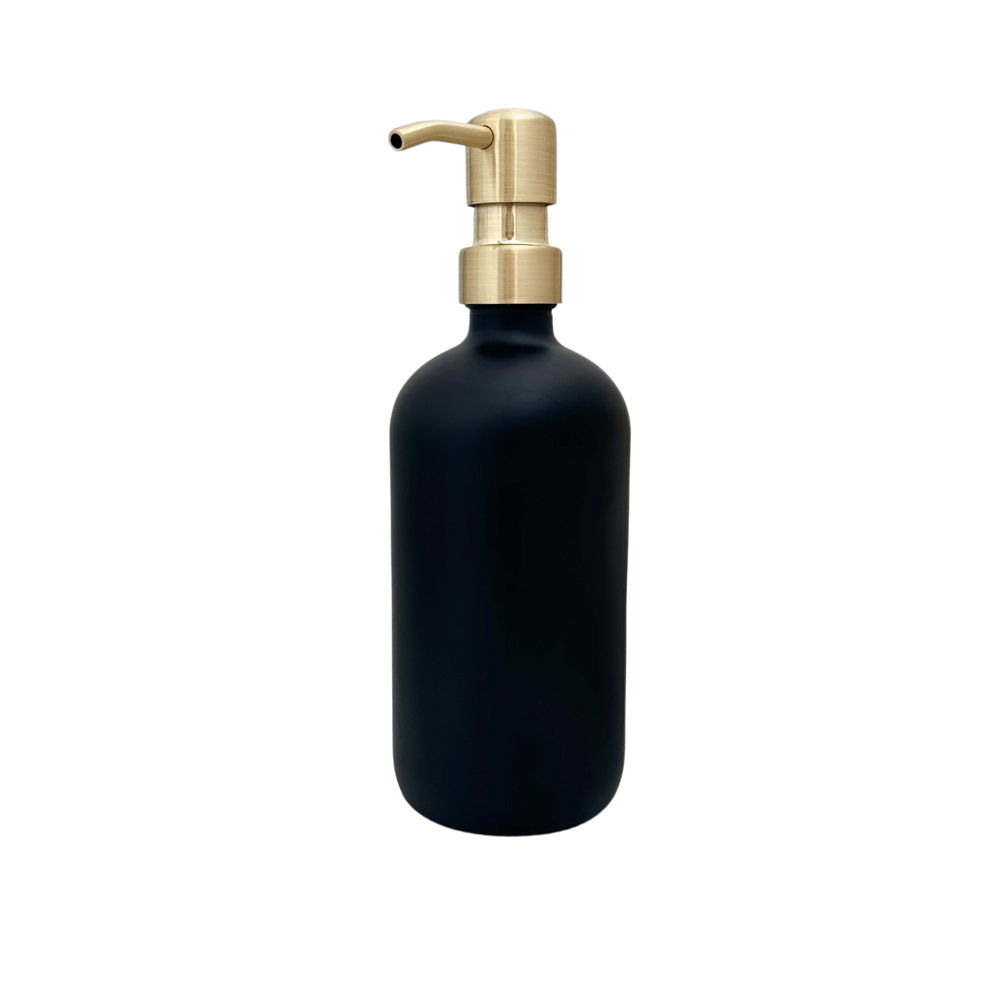 500ml Glass Pump Bottle including label various colours