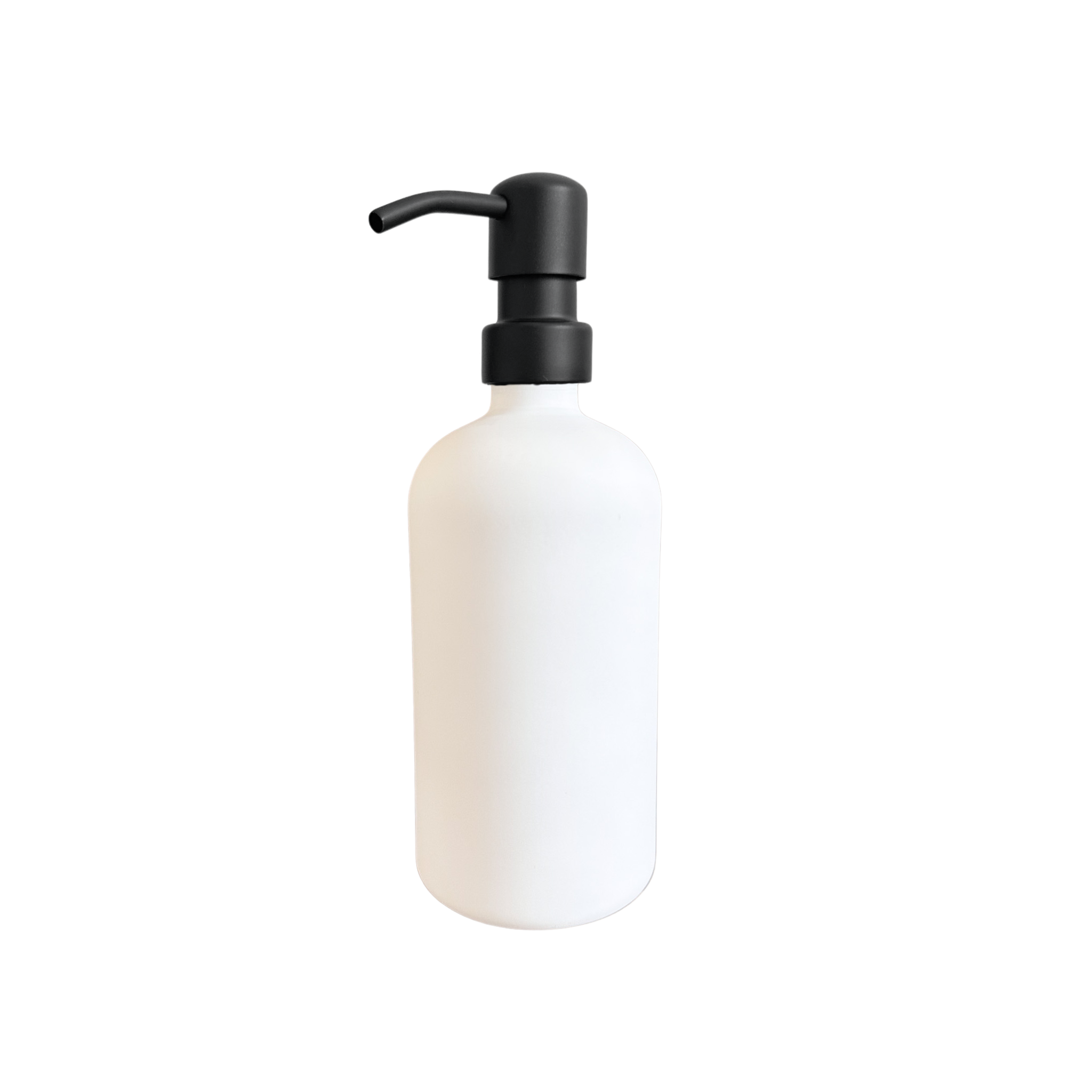 500ml Glass Pump Bottle including label various colours