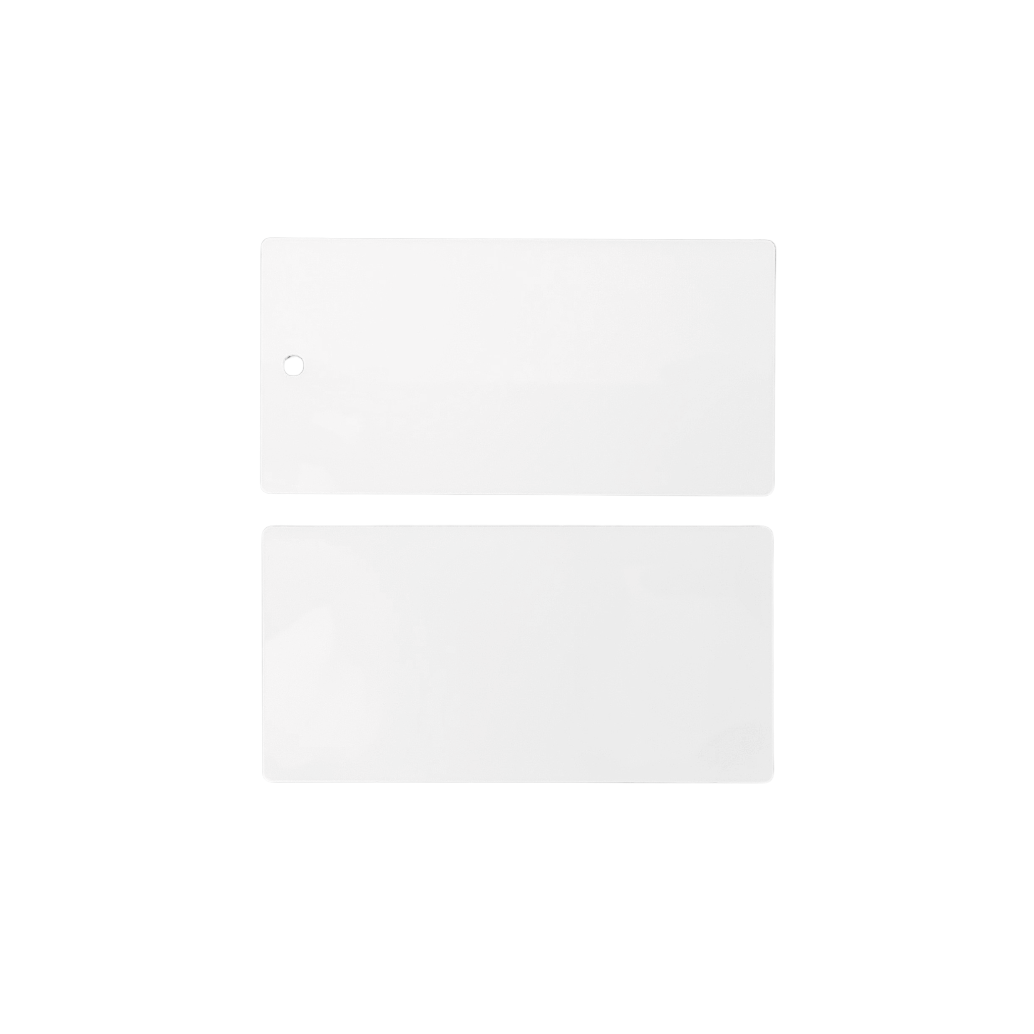Blank Acrylic Tag - White