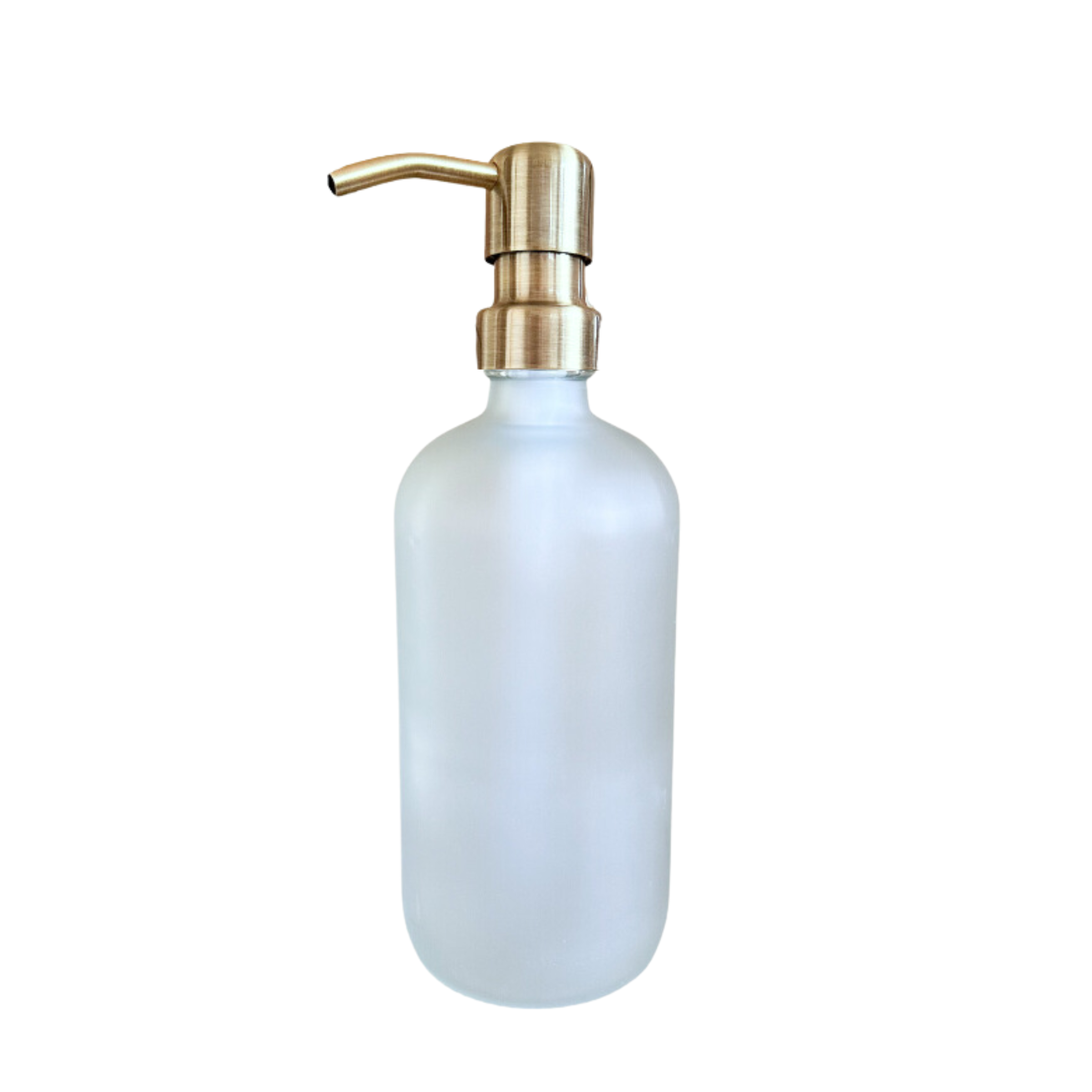 500ml Glass Pump Bottle including label various colours