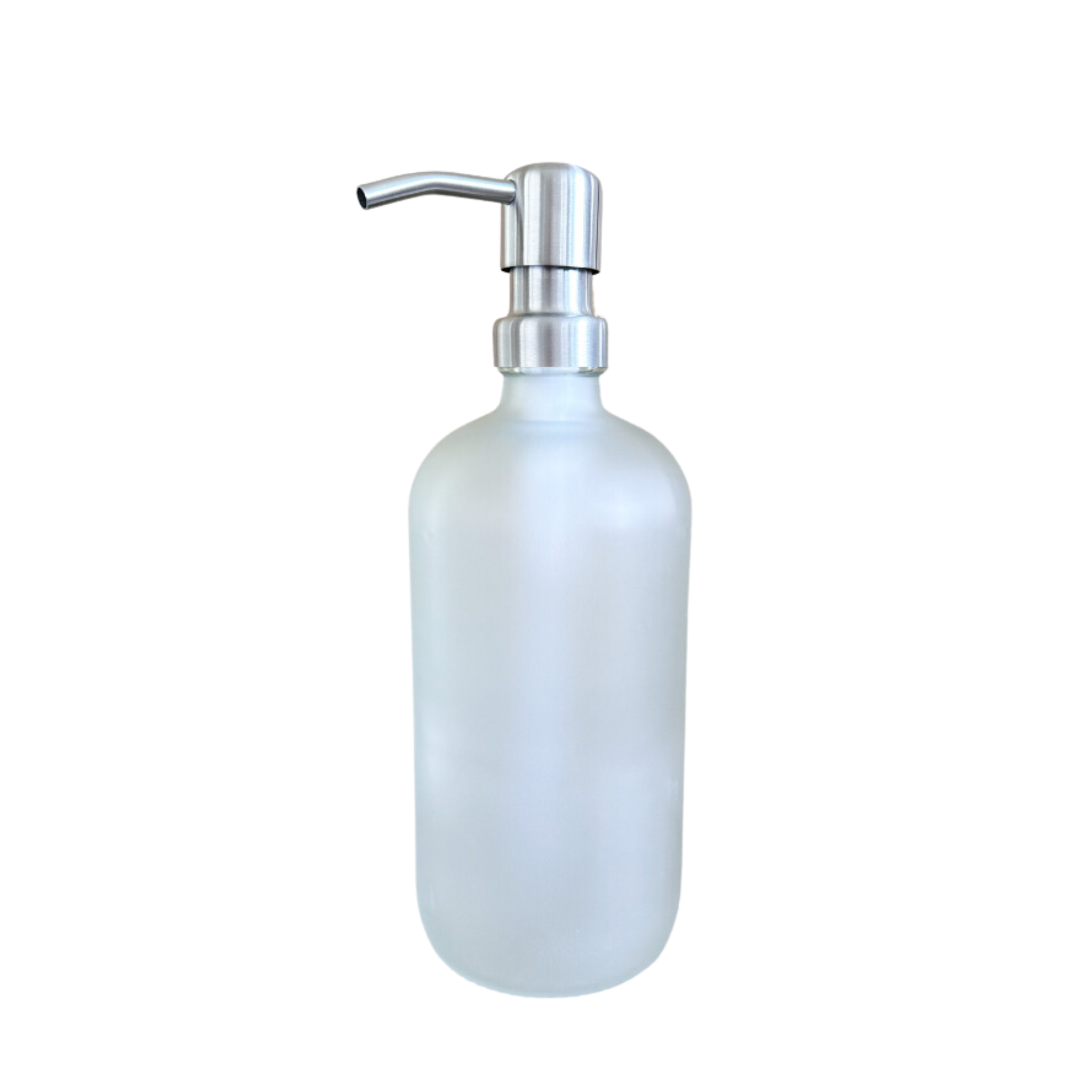 500ml Glass Pump Bottle including label various colours