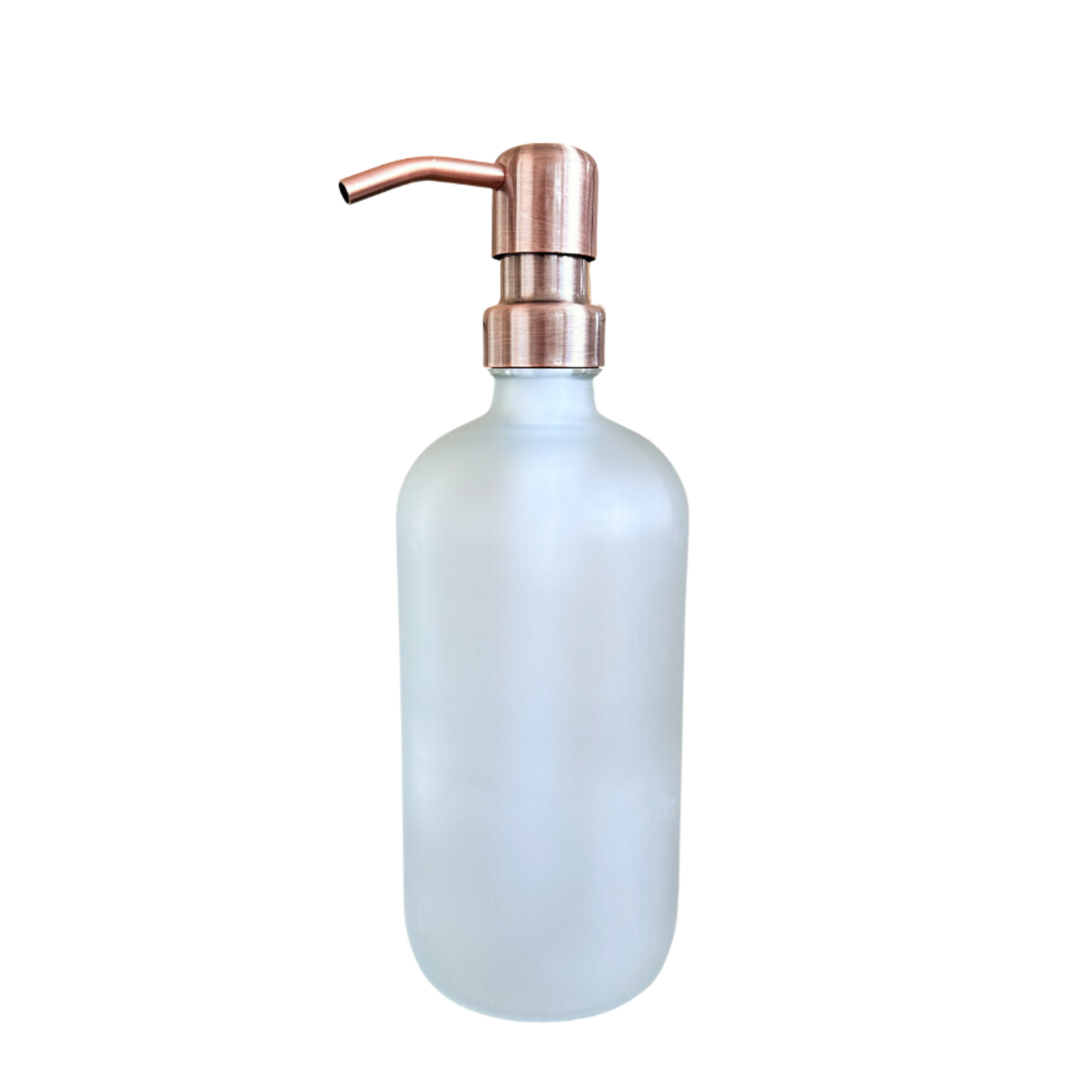 500ml Glass Pump Bottle including label various colours