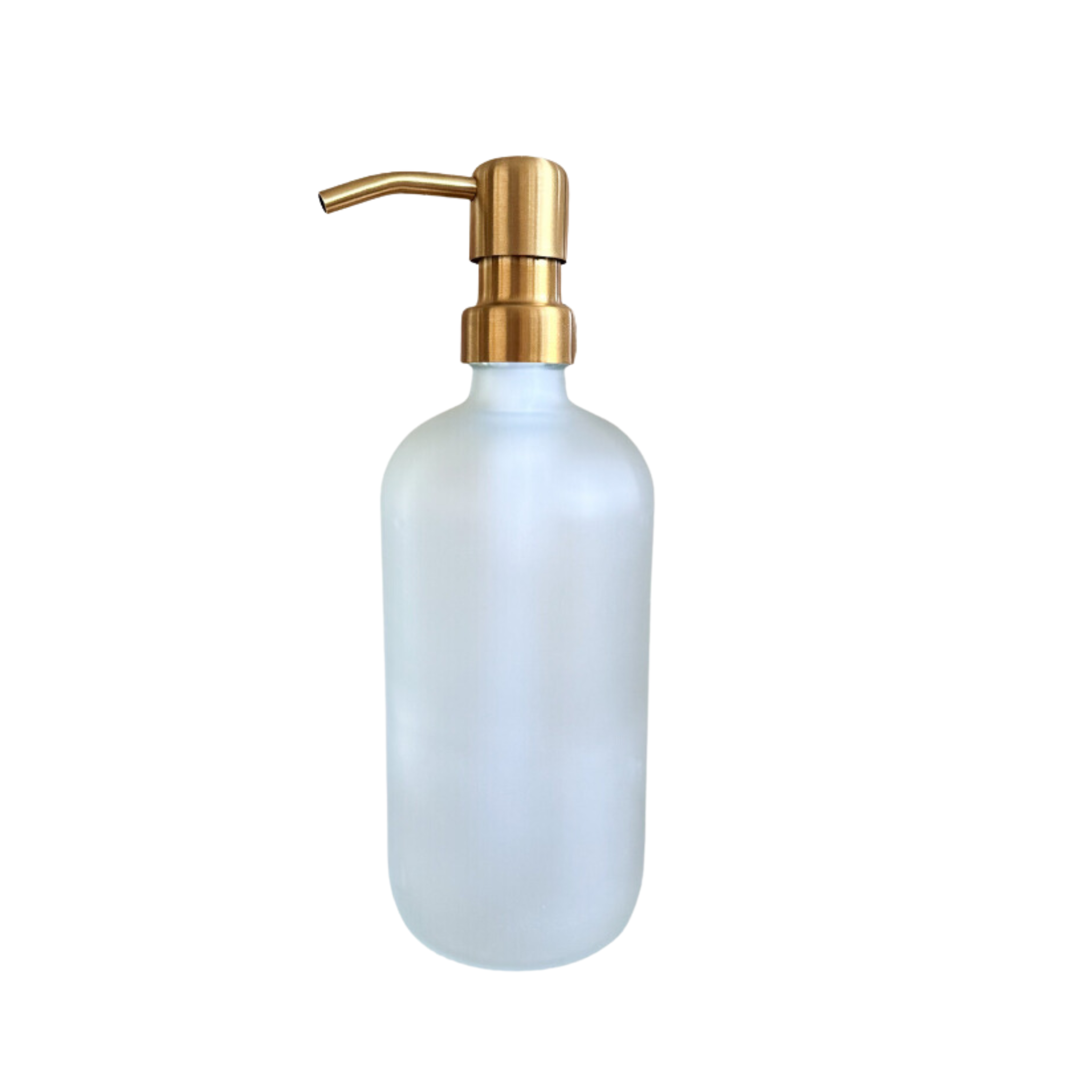 500ml Glass Pump Bottle including label various colours