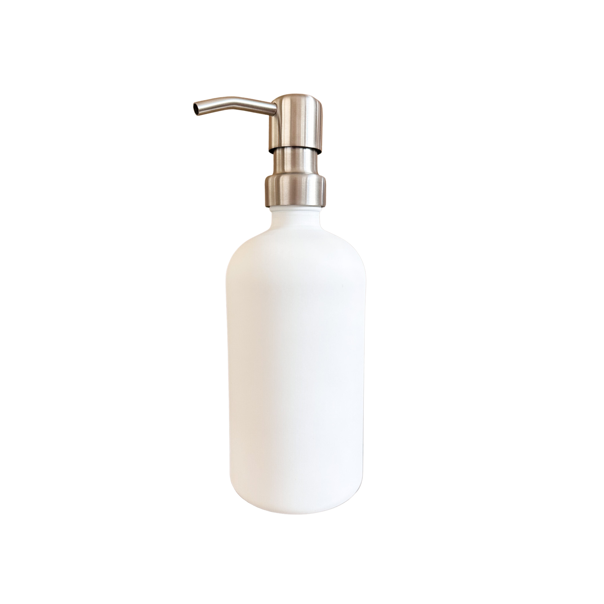 500ml Glass Pump Bottle including label various colours