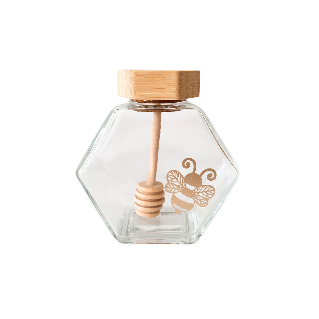 Honey Jar w/ Honey Bee Label