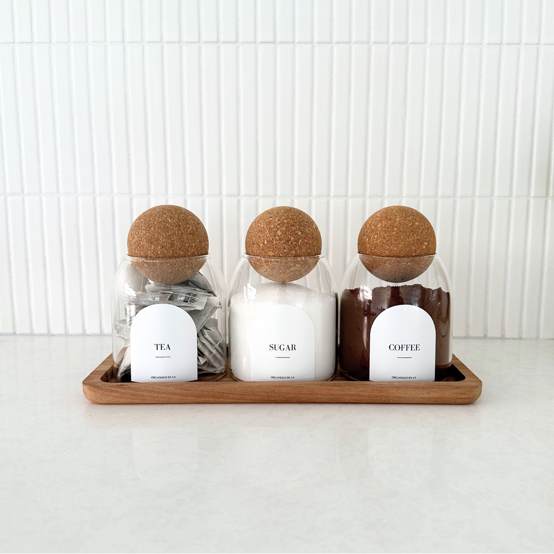 Jars w/Ball Lid and Tray Set