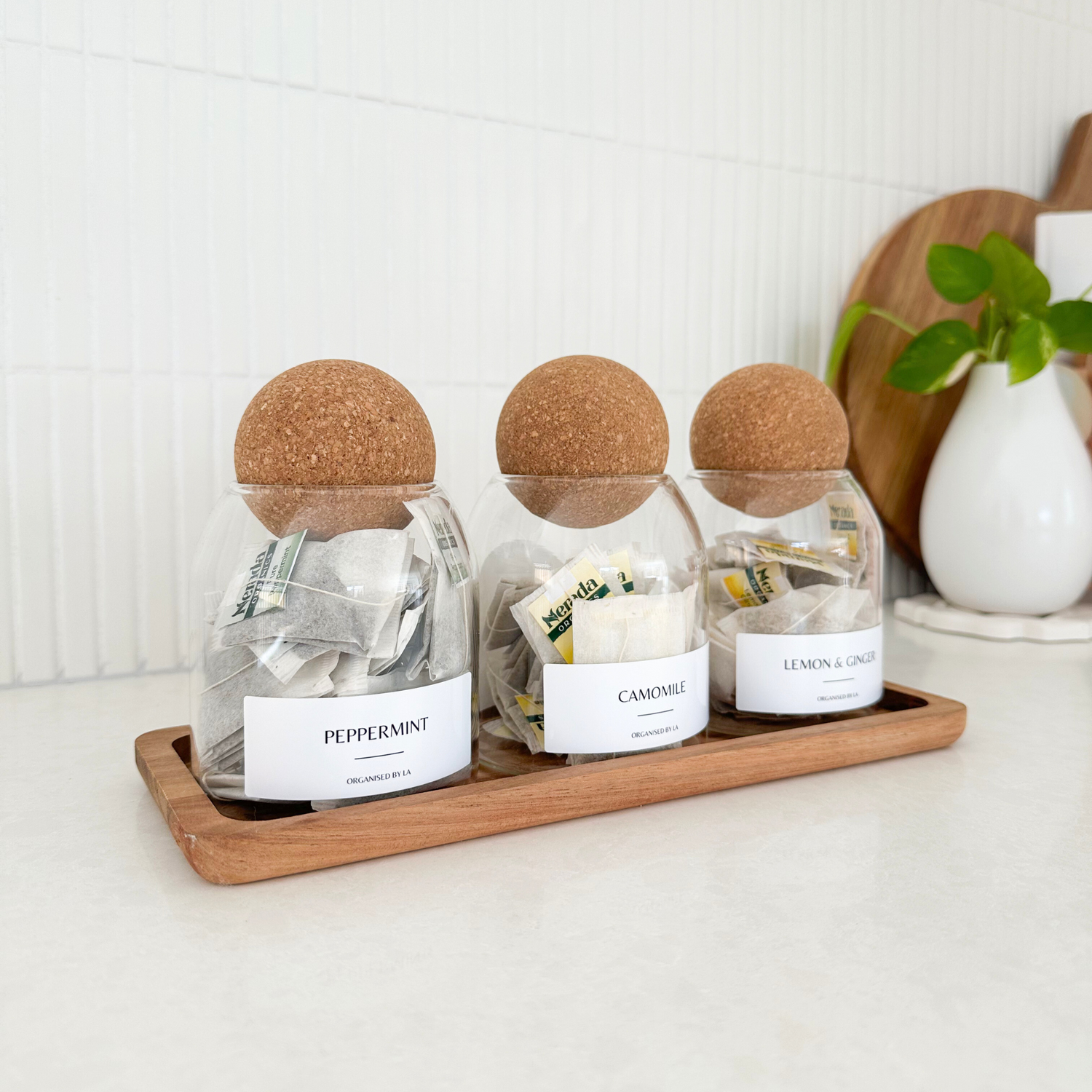 Jars w/Ball Lid and Tray Set