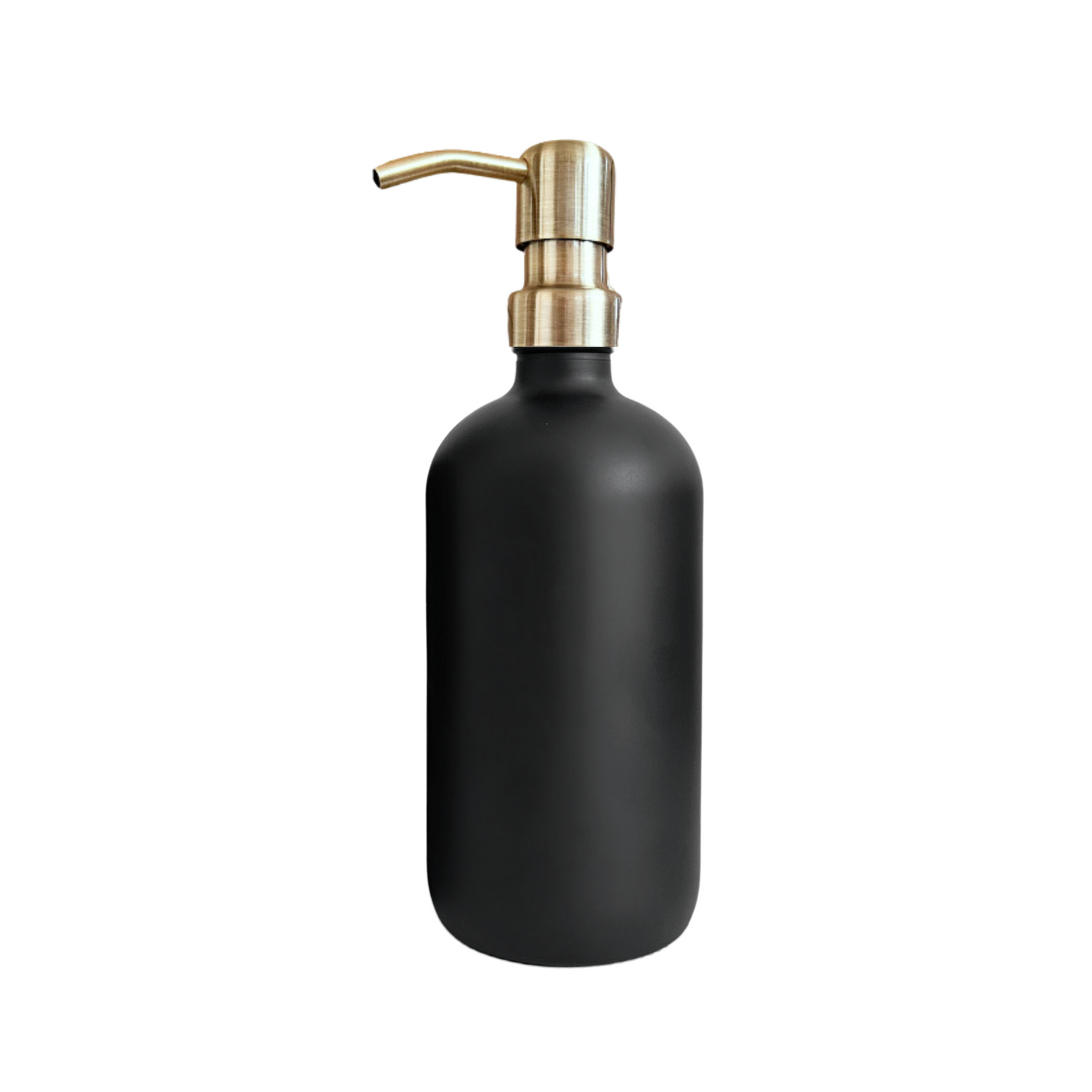 500ml Glass Pump Bottle including label various colours