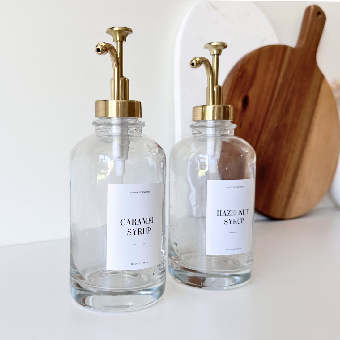 Luxe Syrup Bottles w/custom label