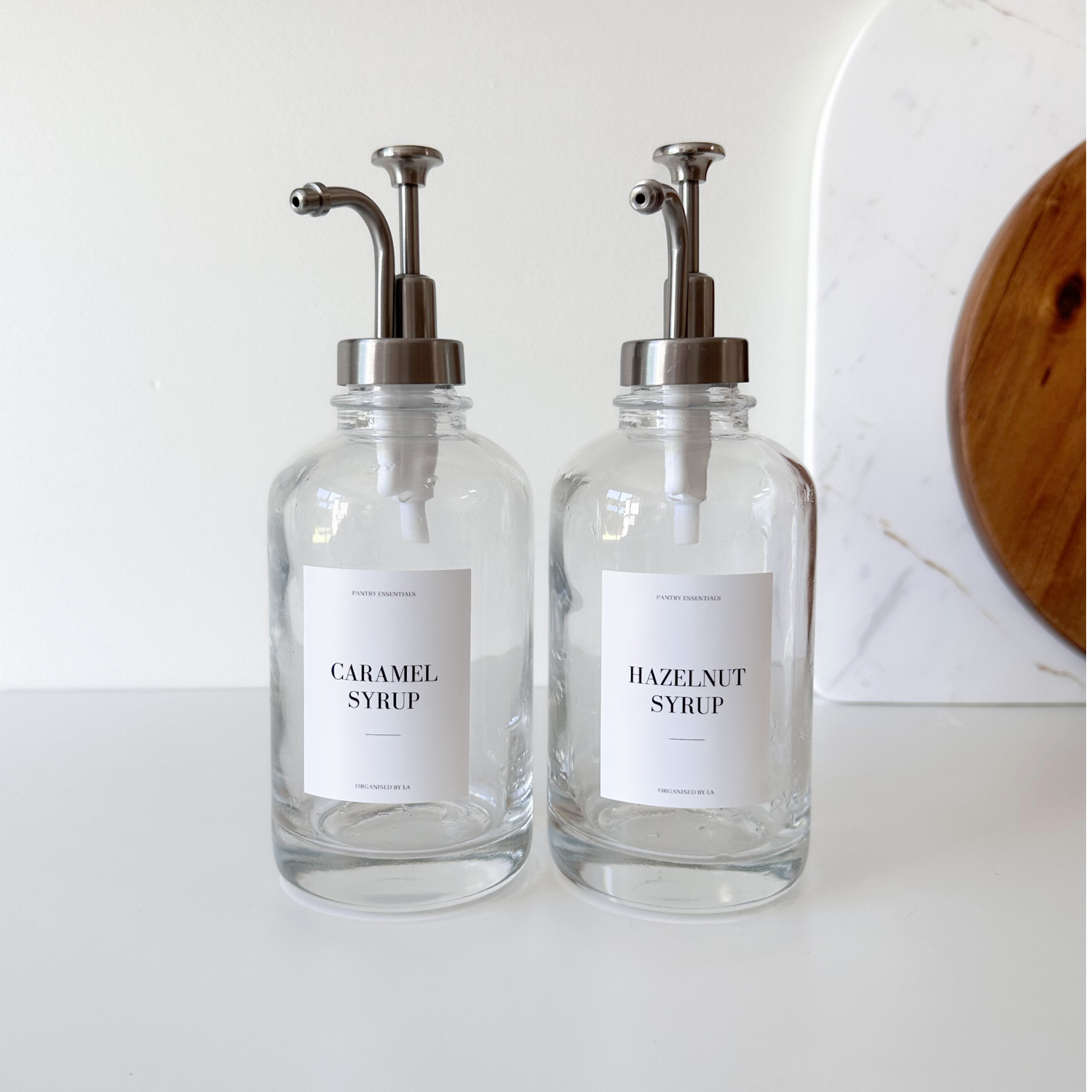 Luxe Syrup Bottles w/custom label