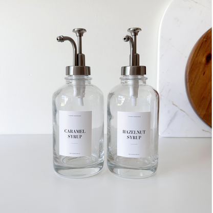 Luxe Syrup Bottles w/custom label