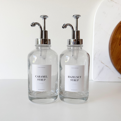 Luxe Syrup Bottles w/custom label