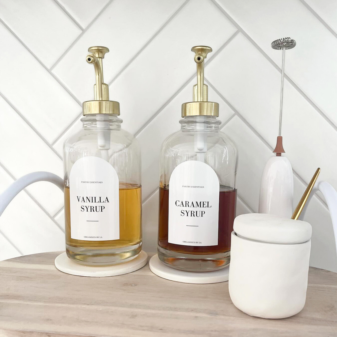 Luxe Syrup Bottles w/custom label