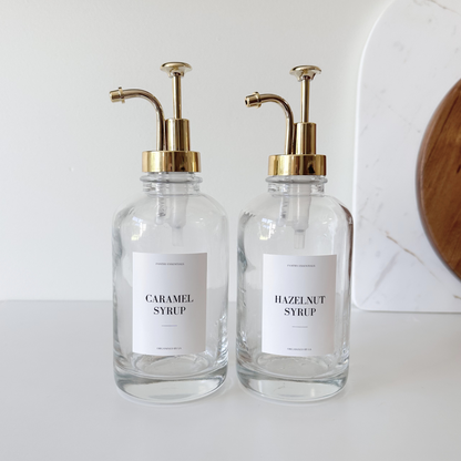 Luxe Syrup Bottles w/custom label