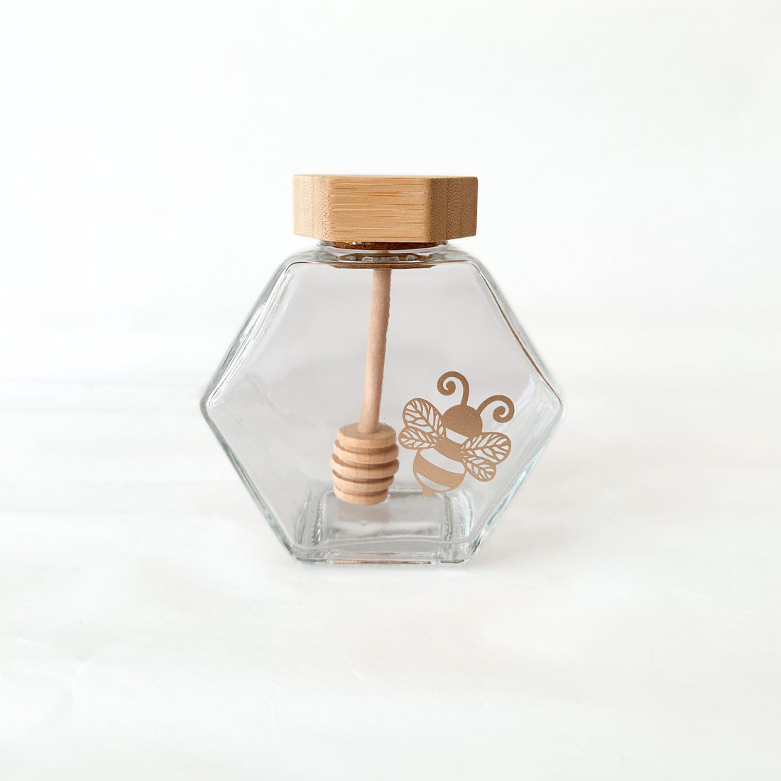 Honey Jar w/ Honey Bee Label