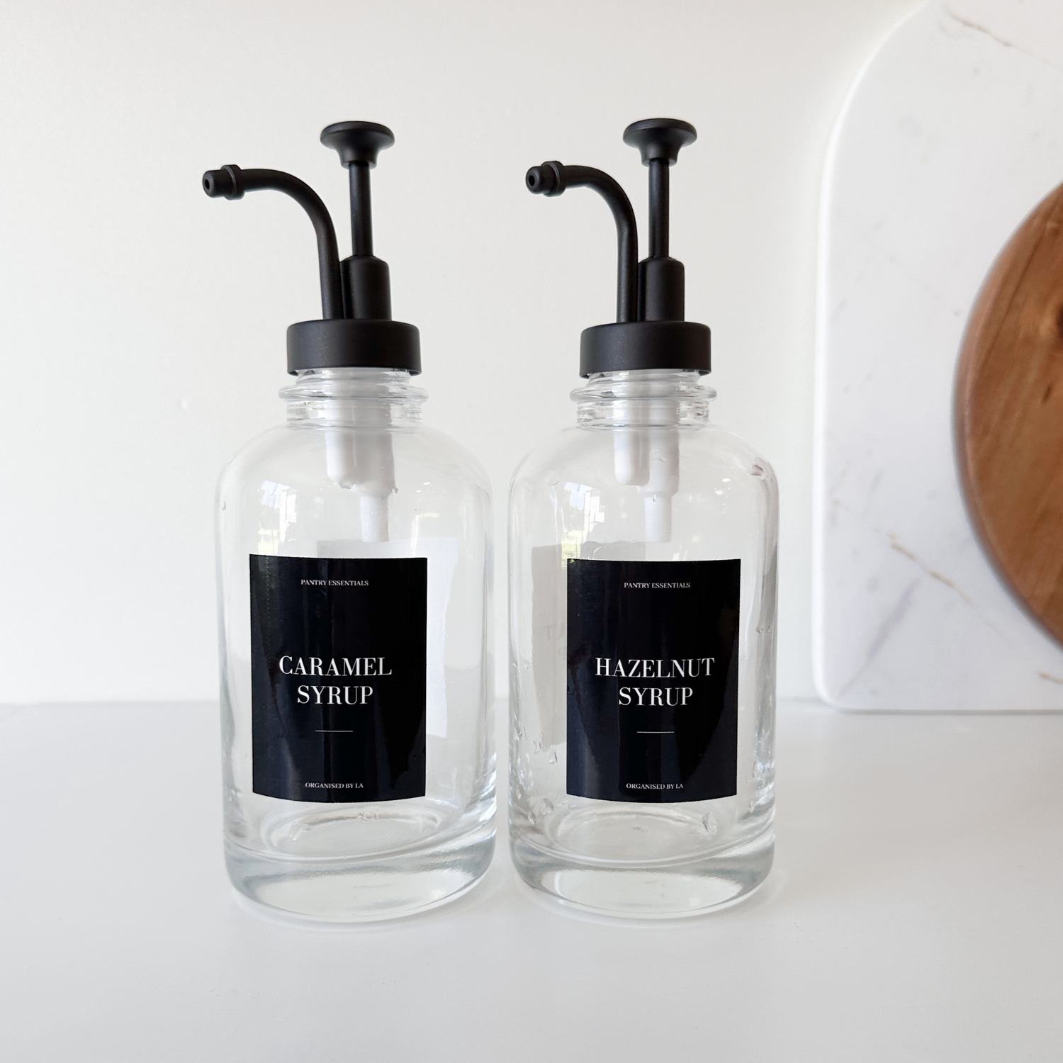 Luxe Syrup Bottles w/custom label
