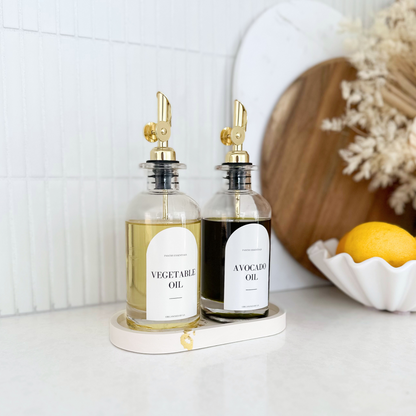 Oil Bottle Set with Custom Labels