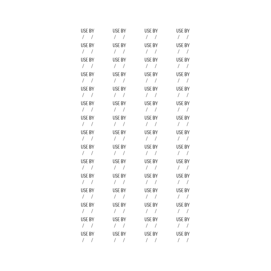 Use By Labels (60 pack)