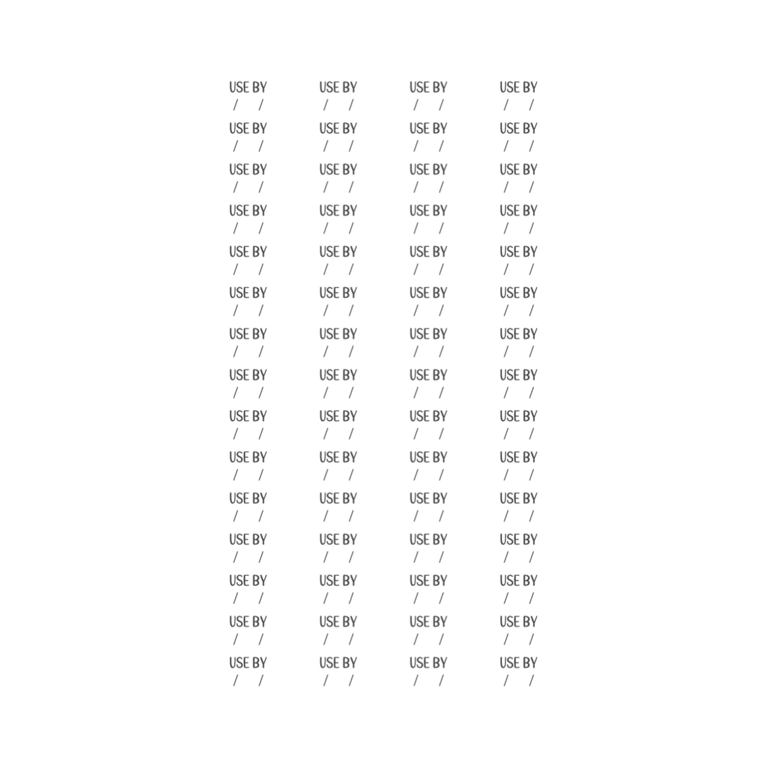 Use By Labels (60 pack)