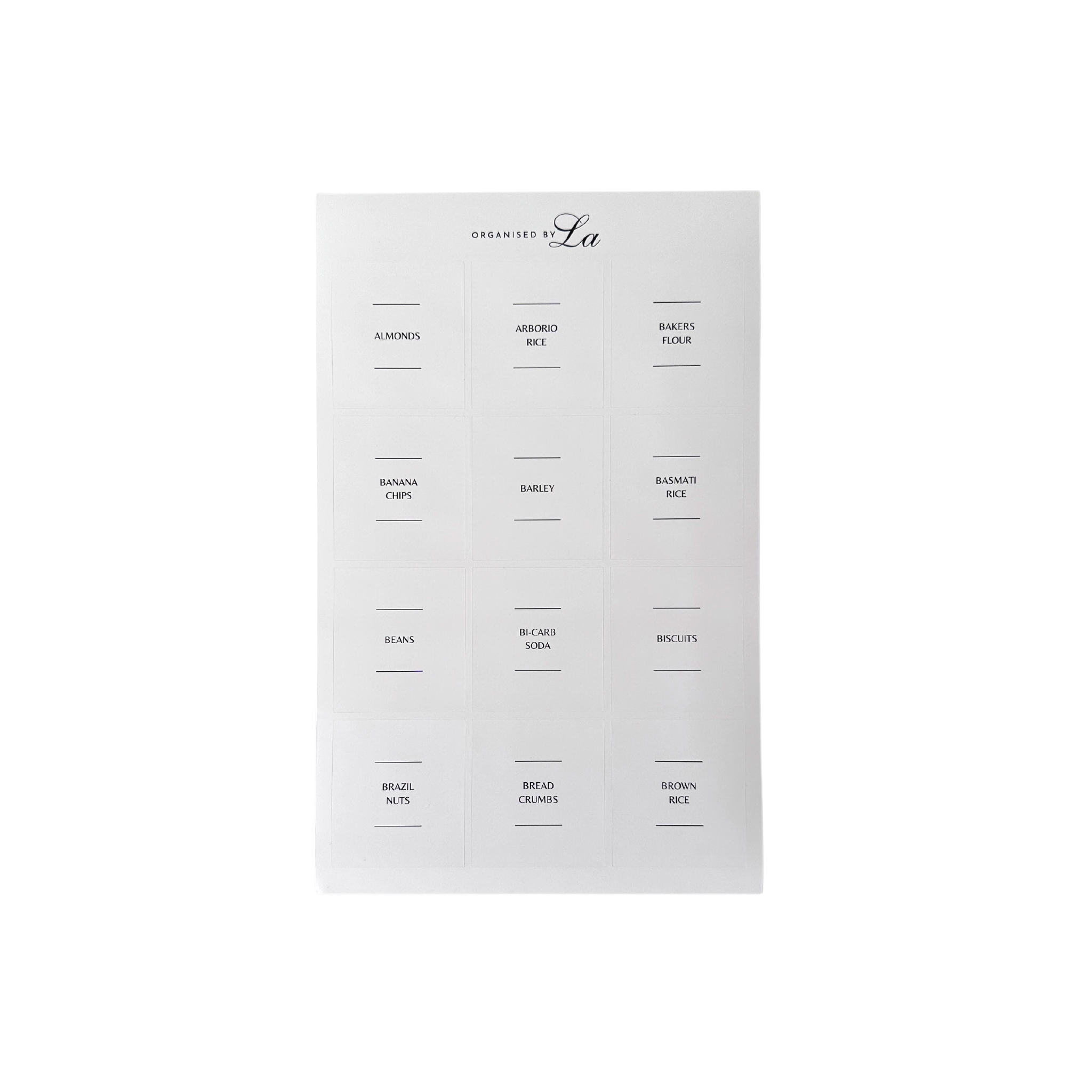 Pantry Label Set (108 Labels)