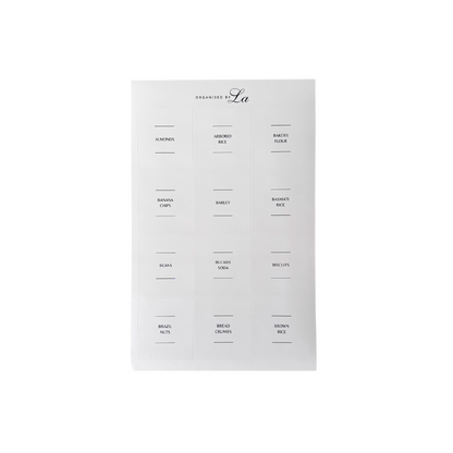 Pantry Label Set (108 Labels)